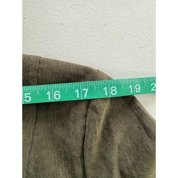 CJ Banks Women’s Green Faux Suede Jacket Quiet Luxury Minimalist Outerwear XL - Picture 9 of 10